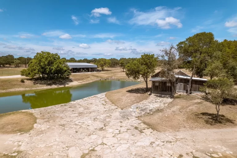 a road by a river