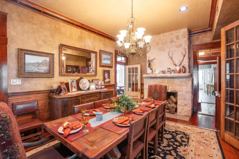 a dining room