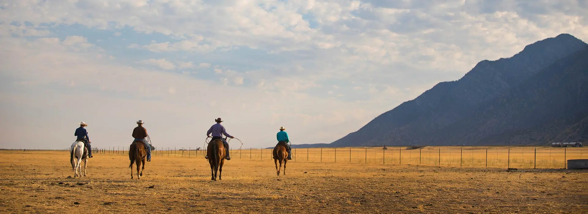 UCRP Agents Riding Horses on a Ranch